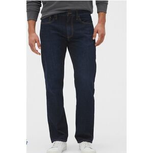 Men's Gap Dark Wash Denim Athletic Cut Jeans Size 33×32